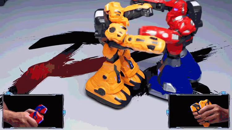 RoboClash Arena™ – 2 Player Remote Control Fighting Robot Battle Set