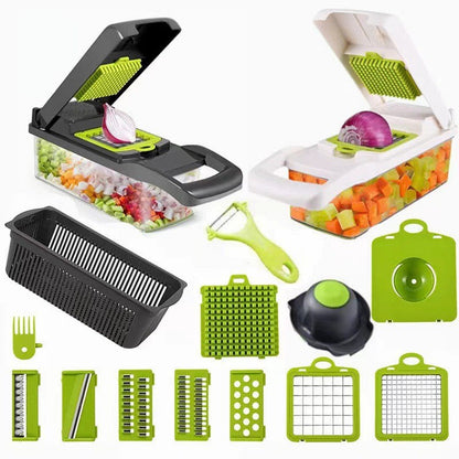 16-in-1 Premium Veggies Chopper – Effortless Vegetable & Fruit Preparation for Your Kitchen
