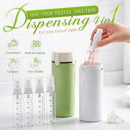 4 in 1 Travel Dispenser, 4 Pack 30ML Travel Bottles for Toiletries